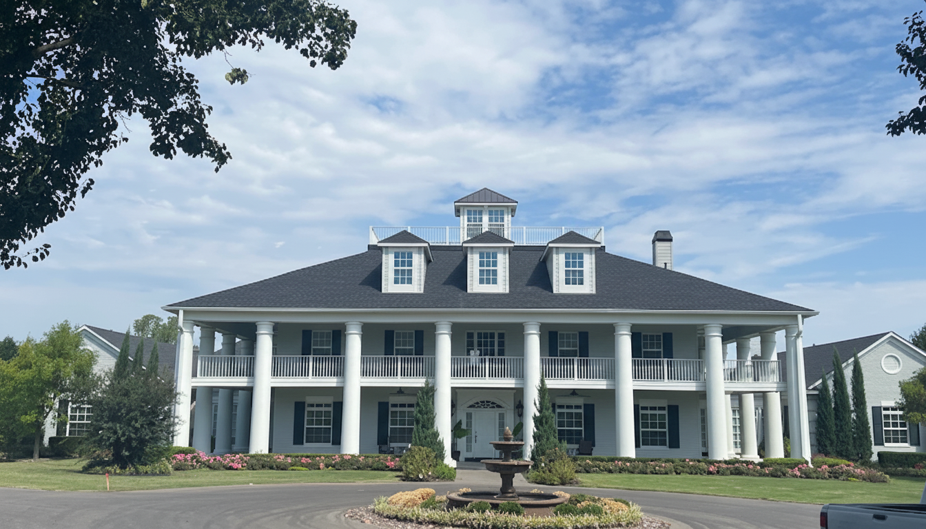 Roofing contractor working on a home in Claremore, OK