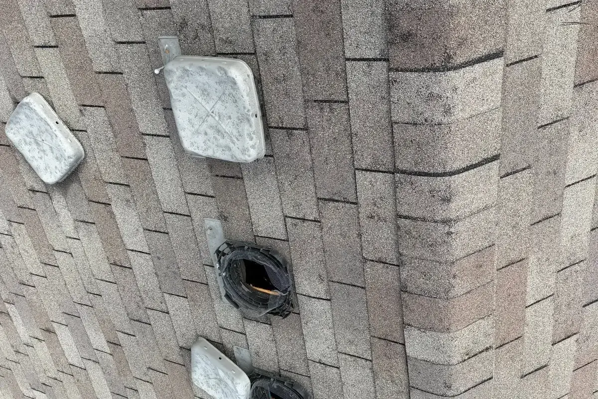 Damaged or displaced roof vents and shingles, C&A Roofing & Construction