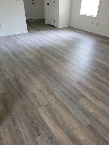 Luxury vinyl plank flooring installation